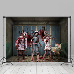 Lofaris Scary Zombie Doctor Nurse Halloween Party Backdrop