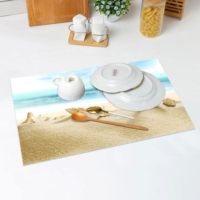 Lofaris Sea Shell Beach Starfish Summer Set Of 4 Placemats