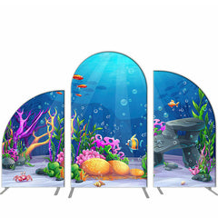 Lofaris Sea World Coral Arch Backdrop Kit For Birthday Party