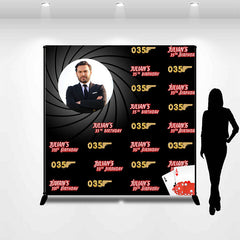 Lofaris Secret Agent Party Personalized 30th Birthday Banner