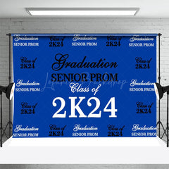 Lofaris Senior Prom Black White Blue Backdrop For Graduation