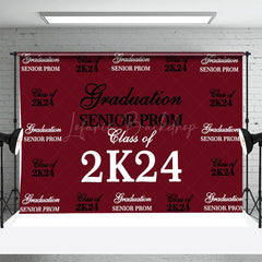 Lofaris Senior Prom Black White Claret Graduation Backdrop