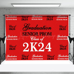 Lofaris Senior Prom Black White Red Backdrop For Graduation