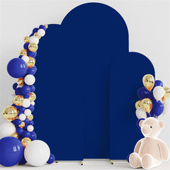 Lofaris Set of 3 Royal Blue Spandex Fitted Wedding Arch Cover