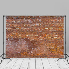 Lofaris Shabby Brown Brick Wall Backdrop For Photography