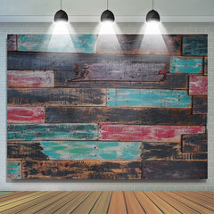 Lofaris Shabby Discolored Wood Wall Floor Backdrop For Photo