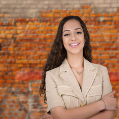 Lofaris Shabby Rural Red Brick Wall Photography Backdrop