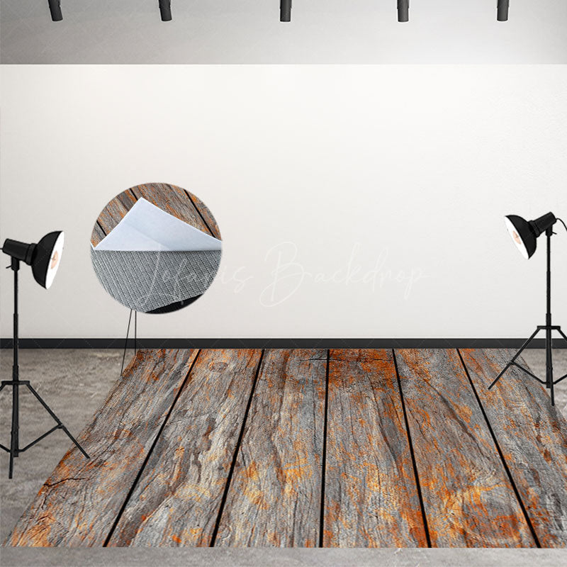 Lofaris Shabby Style Paint Rough Wood Texture Floor Backdrop