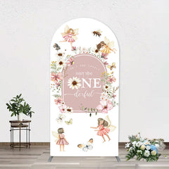 Lofaris She Onederful Fairy Floral Arch Birthday Backdrop