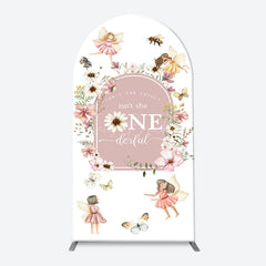 Lofaris She Onederful Fairy Floral Arch Birthday Backdrop