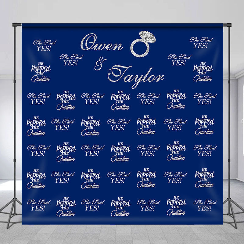 Lofaris She Said Yes Repeat Custom Bridal Shower Backdrop