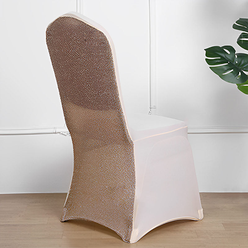Shimmer Back Spandex Stretch Banquet Chair Cover - Lofaris