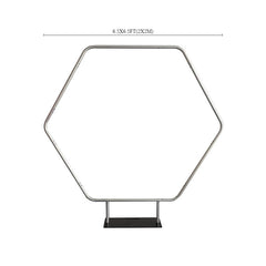 Lofaris Silver 6.5X6.5FT Hexagon Heavy Duty Backdrop Stand