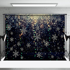 Winter Christmas Glitter Snowflake Bokeh Backdrop M10-69 – Dbackdrop