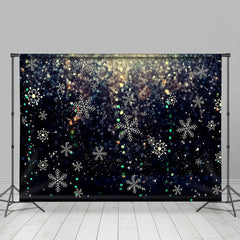 Winter Christmas Glitter Snowflake Bokeh Backdrop M10-69 – Dbackdrop