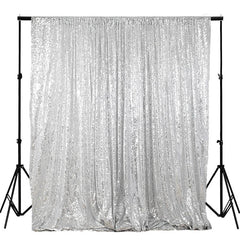 Lofaris Silver Sequin Photography Backdrop for Event Decor