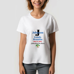 Lofaris Simple Custom Name Family Tree Reunion T-Shirt