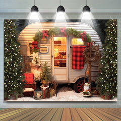 Lofaris Simple Farmhouse Kitchen Christmas Tree Backdrop