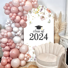 Lofaris Simple Floral Class Of 2024 Graduation Arch Backdrop