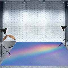 Lofaris Simple Hazy Rainbow Bokeh Floor Mat For Photography