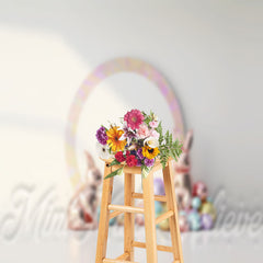 Lofaris Simple Laser Light Trinkets Photo Easter Backdrop