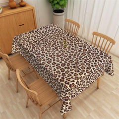 Lofaris Simple Leopard Spot Print Waterproof Kitchen Tablecloth