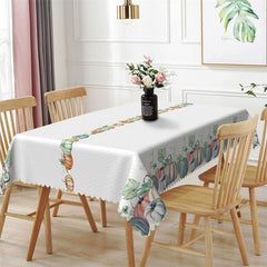 Lofaris Simple Pumpkins Boho Rectangle Tablecloth For Kitchen