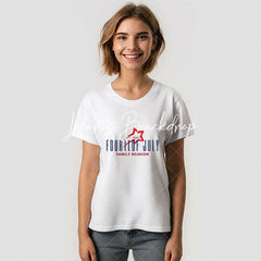 Lofaris Simple Red White Blue Family Reunion T-Shirt