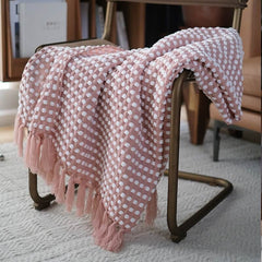 Lofaris Simple Style Knit Woven And Sofa Decorative Blanket