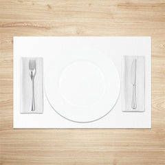 Lofaris Simple White Solid Color Dining Set Of 4 Placemats