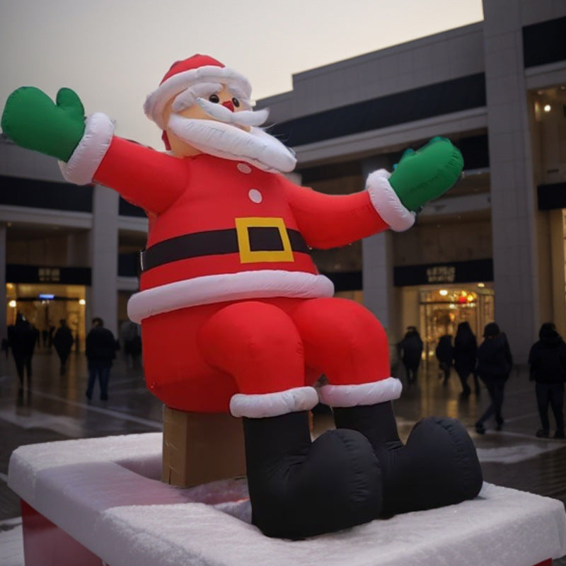 Lofaris Sitting Kindly Santa Claus Christmas Inflatable Decor