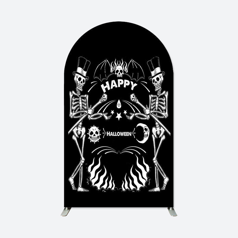 Lofaris Skeleton Halloween Birthday Party Arch Backdrop