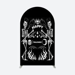 Lofaris Skeleton Halloween Birthday Party Arch Backdrop