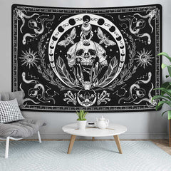 Lofaris Skull Insects Eyeballs Sun Snake Gift Wall Tapestry