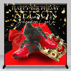 Lofaris Sneaker Gala Red Carpet Custom Birthday Backdrop