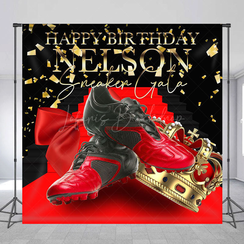 Lofaris Sneaker Gala Red Carpet Custom Birthday Backdrop