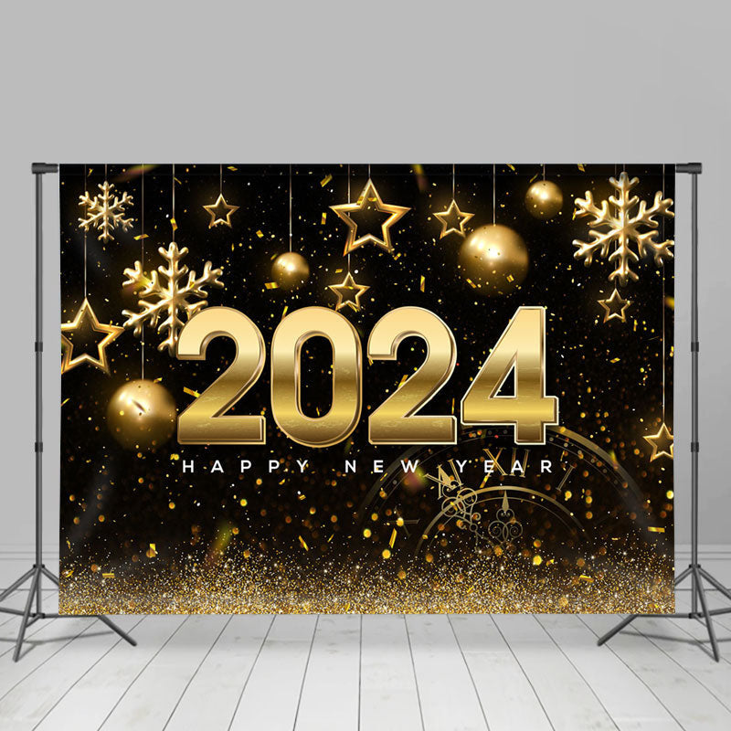 Lofaris Snowflake Star Spark 2023 Holiday New Year Backdrop