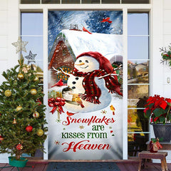 Lofaris Snowflakes Kisses From Heaven Christmas Door Cover