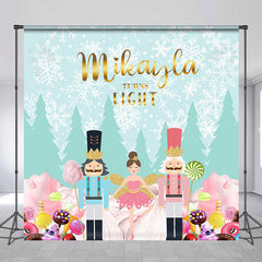 Lofaris Soldier Fairies Personalized 8th Birthday Backdrop