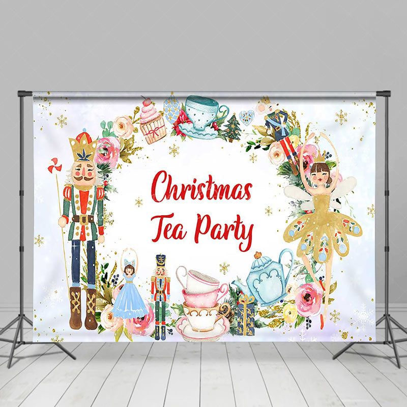 Lofaris Soldiers Cake Desserts Christmas Tea Party Backdrop