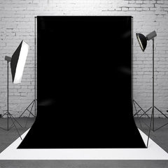 Lofaris Solid Black Muslin Portrait Background For Photo