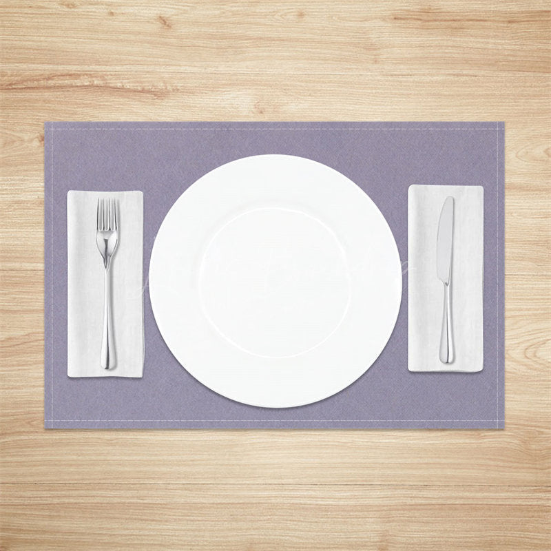 Lofaris Solid Color Purple Modern Dinner Set Of 4 Placemats