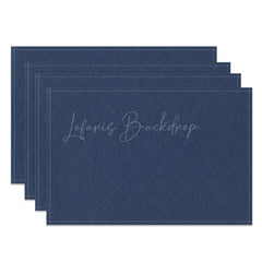 Lofaris Solid Navy Blue Cloth Set Of 4 Placemats For Dinner