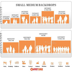 Lofaris Solid Orange Red Photo Booth Backdrop For Portrait