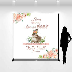 Lofaris Some Bunny Mother To Be Custom Baby Shower Backdrop