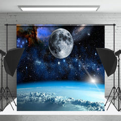 Lofaris Space Moon Earth Atmosphere Galaxy Photo Backdrop