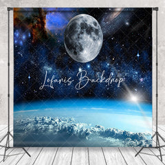 Lofaris Space Moon Earth Atmosphere Galaxy Photo Backdrop