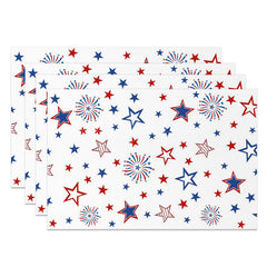 Lofaris Spark Star Deco Independence Day Set Of 4 Placemats