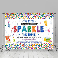 Lofaris Sparke Shine Housekeeping Appreciation Week Backdrop