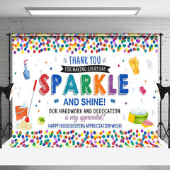 Lofaris Sparke Shine Housekeeping Appreciation Week Backdrop